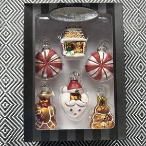 Christopher Radko Celebrations 2011 - Set of 6 miniature glass ornaments